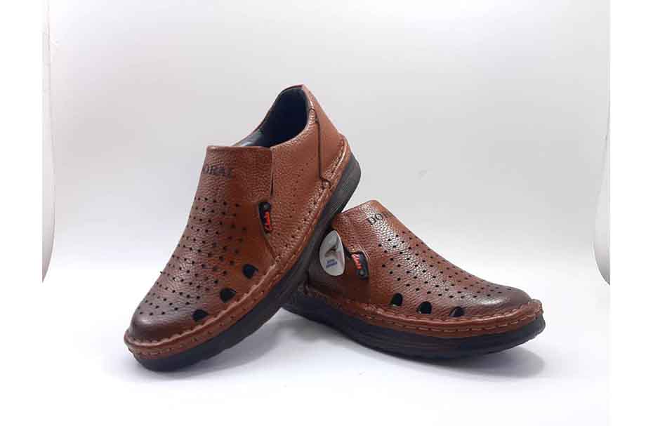 کفش تابستانی  طبی راحتی مردانه چرم طبیعی مدل کلارک تبریز کد434
